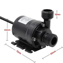 소형 양수기 미니 농업용 엔진 펌프 울트라 조용한 홈 휴대용 브러시리스 모터 잠수정, 검은색