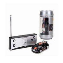 RC Car 7x3x25CM 20 KMH 라디오 컨트롤 레이싱 미니 콜라캔 장난감 자동차 내장 85Mah 배터리 컨트롤러 도로 블록 어린이 선물, 1PC OrangeBlack