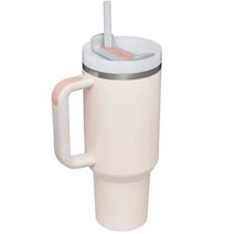 라거 40 온스 더 퀀처 텀블러 핑크 더스크 소프트 매트 로고 맞춤형, [01] with logo, [10] ROSE QUARTZ
