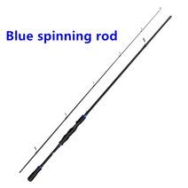 티타늄 초리대 초릿대 Diweini1.65M 1.8M M 파워 루어 낚싯대 카본/유리 스틸 캐스팅 스피닝 중량 8g20g, 03 blue spinning rod_02 1.8m