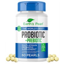 미국 Earths Pearl 프로바이오틱스 월드 베스트 프리바이오틱스 60정 2팩