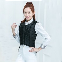 코스토프 남녀공용 고급 승마 복장 안전 조끼 용품, 블랙 set, S