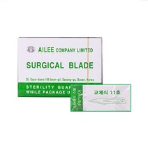 메스날 (Surgical Blade) 11호 100개입 수술용메스, 처피 본상품선택, 100개