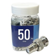 ENS RCA 암 - BNC 수 잭 어댑터 - 50개