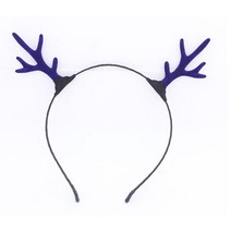 크리스마스 파티 머리띠 크리스마스 사슴 뿔 머리띠 독특한 성인 키즈 멋진 드레스 의상 동물 귀 헤어 후, 06 Black_01 앤틀러