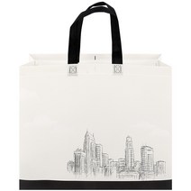 (인쇄가능)대형 코팅 부직포가방(가로)41.5cm x (세로)32.3cm x (폭)12cm, 대형 코팅 부직포가방(시티)