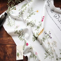 굿팡패브릭 DTP 폴리컷트지]생활방수 허브플라워-1번(a2163)