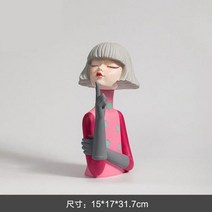 조형물 장식 카페 마당 인테리어 호텔 북유럽 패션 그림 조각 홈 공예 데스크탑 입상 룸 침실, A