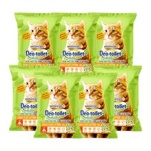 데오토일렛 사막화방지 고양이모래, 4L, 7개입, 무향
