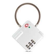 TSA-세관 와이어 보안 자물쇠 3 자리 미니 아연 합금 조합 여행 가방 수하물 코드 암호 자물쇠