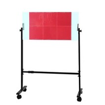 테니스연습기 테니스볼머신 테니스용품 탁구 리바운드 보드 스프링 백 머신 연습기 자습 장비, 66X33CM 6 slices