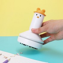 아이존 안녕오리 지우개 가루 청소기 usb 충전, 옐로우