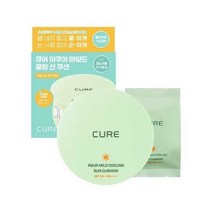 김정문알로에 큐어 아쿠아 마일드 쿨링 선쿠션 리필 기획 25g
