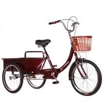 인삼 세바퀴 삼발이 클래식 성인 삼륜자전거 화물 세발 어르신 여성 가성비좋은 어른, 소두동악타이어