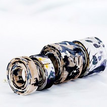 가배리본 수채화가 흐르는 원단리본 헤어핀 만들기 재료, 베이지톤10mm
