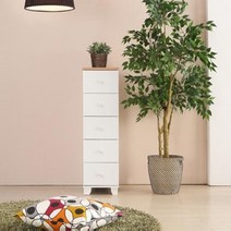 아트박스/플레인홈 포멀 5단 서랍장 300, 화이트