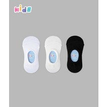 IL-O-GONG-CHIL 5PACK 1507 키즈 히든 삭스 - 화이트/스노우화이트/블랙 KIDS HIDDEN SOCKS WHITE/SNOWWHITE/BLACK