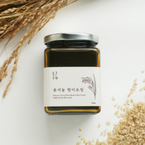 <달콤한인생> 국내산 유기농 현미로 만든 현미(쌀)조청 500g 전통방식 무첨가, 1개