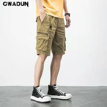 Cwadun 카고 캐주얼 반바지 남성 빅사이즈 멀티 포켓