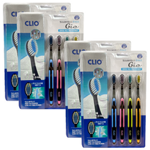 크리오/클리오 지오 Gio 향균&베이킹소다 초극세모 칫솔 4입X4팩 총16개 (신형), 4세트, 4개입