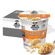 퀘이커 즉석 오트밀 컵 구운 누룽지50g 6개 건강식 식사대용 이유식, 상세페이지 참조