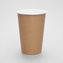 3중 단열종이컵 엠보싱 크라프트 16oz, 1박스