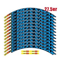 MAVIC CROSSMAX SL PRO MTB 휠 스티커 폭 18mm 프로 자전거 바퀴 데칼 스티커 두 림, 27.5er blue