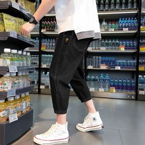 키작은 데님팬츠 사람 남자코디 키커 보이는 160CM155 짧은 다리로 했다 청바지 봄 여름 2291730417