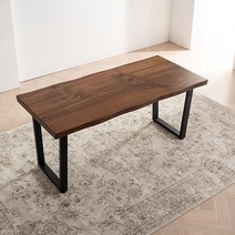 [삼익가구]블리 광폭와이드형 통원목 식탁 테이블, 02.광폭와이드형 우드슬랩 1600, 월넛