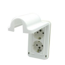 방수형 접지콘센트 매입 2구 화장실 스위치커버 소켓 컨넥터 전선 커넥터 도매