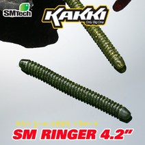 구짱낚시 SMtech 카키 sm링거 4.2인치/더블링거 배스윔 배스낚시채비, 카키 sm링거 4.2인치, SM-030
