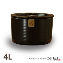 [RA㏓] 옹기 항아리 단지 4L 옛날 김치 장항아리 심플 가정용 업소용 국산 장아찌 고급 ▷_§Ea