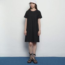 에이본 우먼 쿨 린넨 미니 원피스 블랙