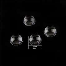 유리문진 플라워 문진 권사패 투명 크리스탈 하프 볼 유리 반구 돋보기 집 장식용 25mm 20 개