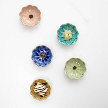 연꽃 도자기 미니 종지 소스볼 9cm (택1), 그린, 1개