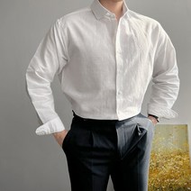 남자 와이드카라 린넨 셔츠 여름 코디