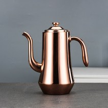 찻집 주전자 대용량 레스토랑 커피 호텔 꽃 상업용, 로즈 골드 2.5L