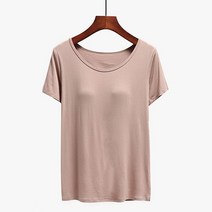 여성 노브라 반팔 티셔츠 심플 무지 편한 여름 여자 노브라티 nobra shirt XK0485