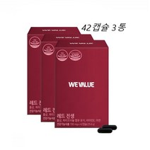 홍삼캡슐 경동제약 레드 진생 옥타코사놀 비타민e 아연 42캡슐 3통