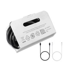 상세페이지참조 삼성 전용 CtoC 갤럭시 S10+S20+노트10 휴대폰 충전기 케이블, 1개, DG977 케이블-블랙