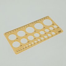 원형자 원형 모양자 20cm