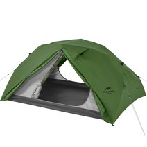 Naturehike 공식 숍 텐트 1인용 솔로 텐트 경량 컴팩트 전실 첨부 캠프 자립식 내수압 4000㎜ 2중층 등산 텐트 (2인용 그린)