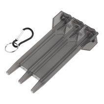 잠금 버클이 있는 휴대용 다트 상자 다트 부품 액세서리 쉽고 투명한 운반 스탠드 상자, 검은색, 나일론 플라스틱