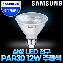 [삼성전자 삼성 정품 LED 전구 모음전] 일반 전구 벌브 스틱 MR16 PAR30 전구색 주광색, 12W, 주광색(6500K)