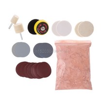 산화세륨 34 pcs 깊은 스크래치 리무버 자동차 유리 연마 키트 8 oz 산화 세륨 및 2 휠 Aug24 WhosaleDropShip 유리연마제 11