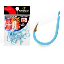 카쿠쯔리 참돔블루라이트 야광벌크바늘 참돔바늘 장축광바늘 대물낚시바늘 바다낚시바늘 대용량바늘 벌크바늘, 1개