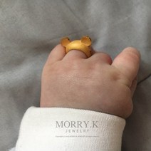 귀여운 곰돌이 순금돌반지 3.75g