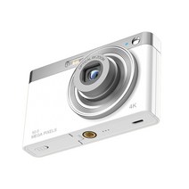 학생 디지털 4K 교정 입문 DSRL 5000 DSLR카메라, T03-실버화이트(스탠다드32G 카드)렌즈