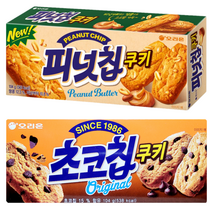 오리온 피넛칩쿠키 104g+초코칩쿠키 104g, 1세트, 104g