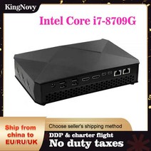 Kingnovy-NUC PC 인텔 코어 i5 8305G i7 8709G 게임용 미니 컴퓨터 2 * HDMI2.0 2 * 미니 DP 4x4K Radeon RX Vega M GH 그래, Intel Core i5-8305G, 미국, 64G DDR4 1T SSD WiFi